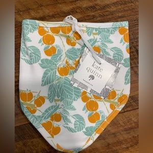 KQ organic clementine bandana bib